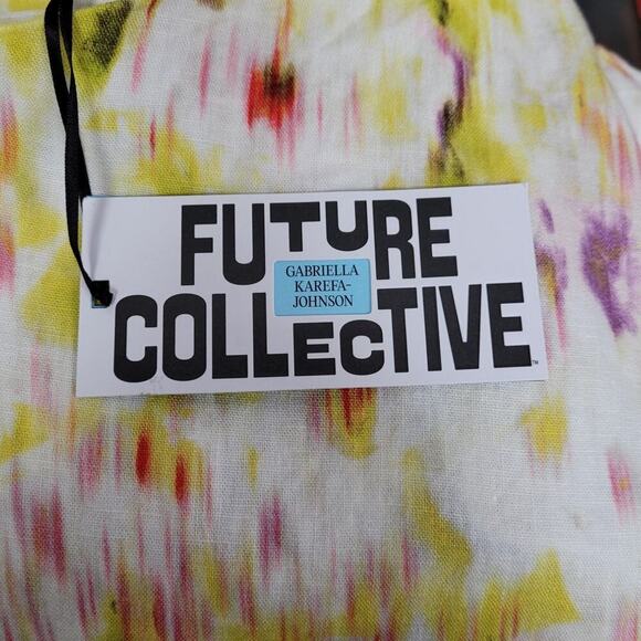 Linen Blend Dress One Shoulder | Future Collective | Small - Picture 7 of 11